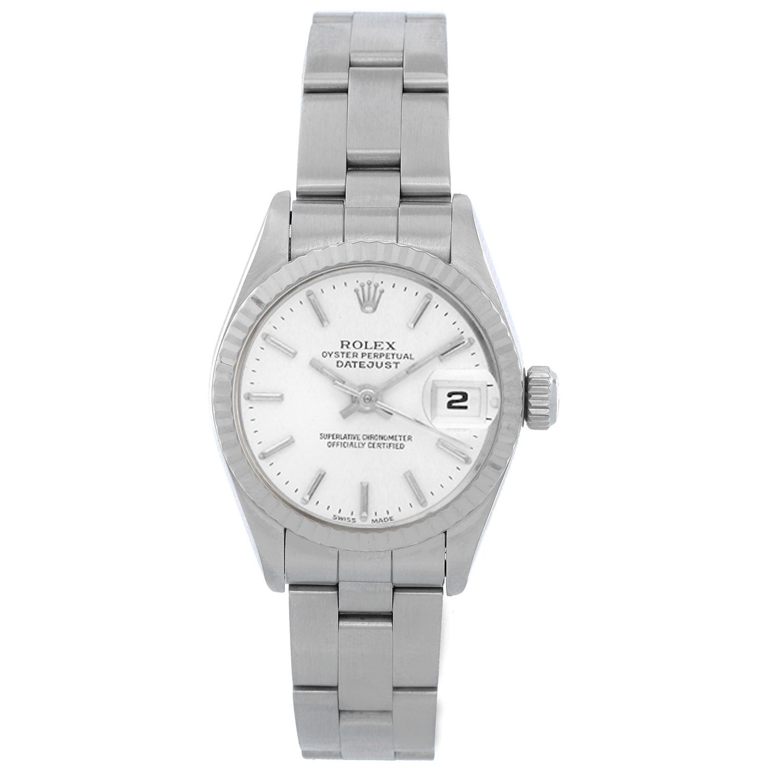 Rolex oyster perpetual cheap datejust white face