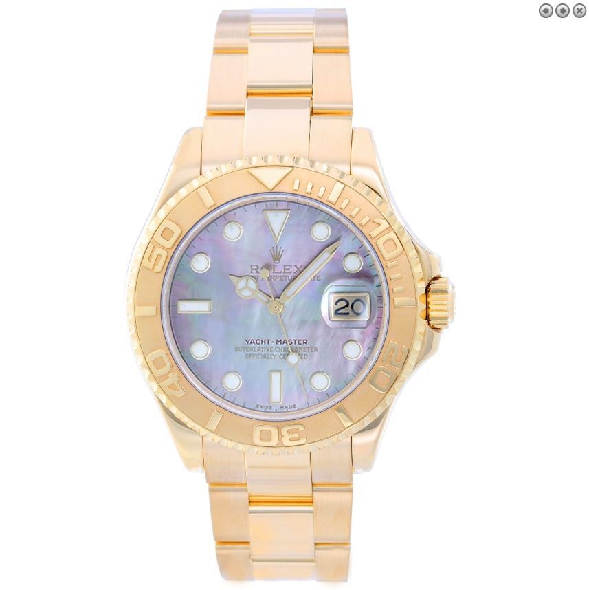 Countryside Forføre Han Rolex Yacht - Master Men's Watch 16628 Factory Mother of Pearl Dial