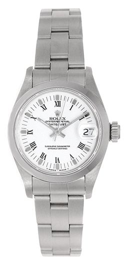 Ladies Rolex Date Watch 79160 White Roman Dial