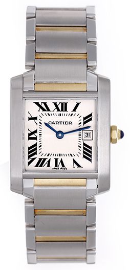 Cartier Tank Francaise Midsize Unisex 2-Tone W51012Q4 