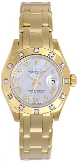 Rolex Datejust Pearlmaster Ladies Diamond Watch 69318
