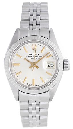 Rolex Ladies Date Stainless Steel Automatic Winding Watch 6917