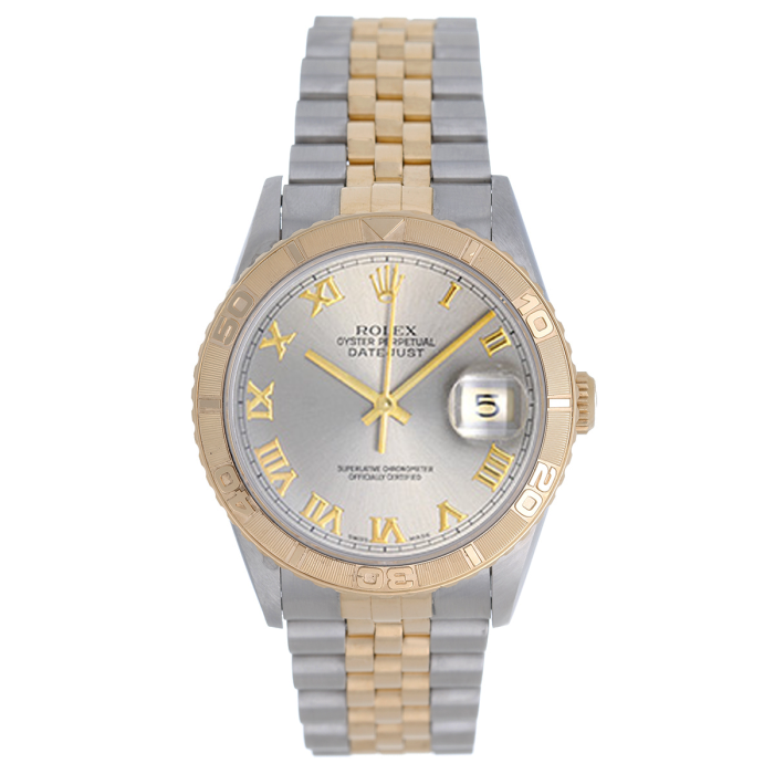 Rolex Turnograph 2 Tone Men s Steel Gold Watch 16263