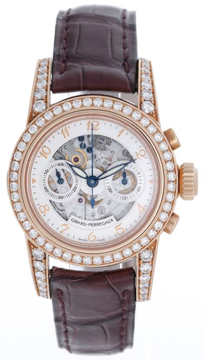 ジラール・ペルゴ GIRARD-PERREGAUX 8046 K18YG ダイヤベゼル