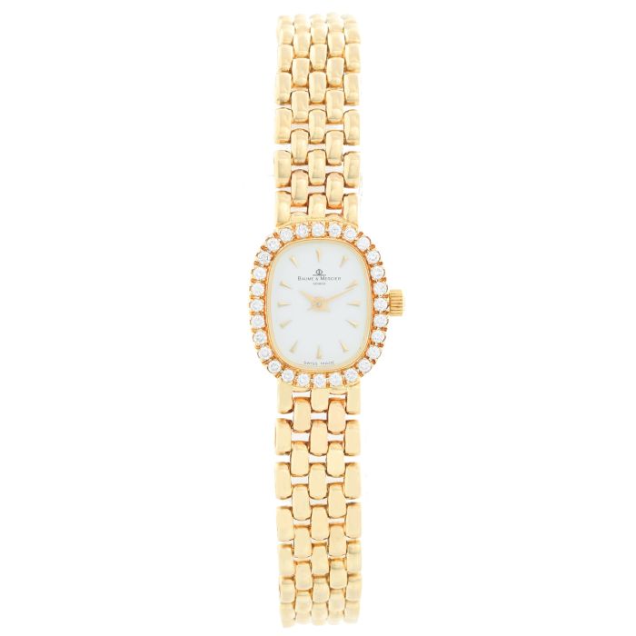 Baume Mercier 18K Yellow Gold Diamond Watch