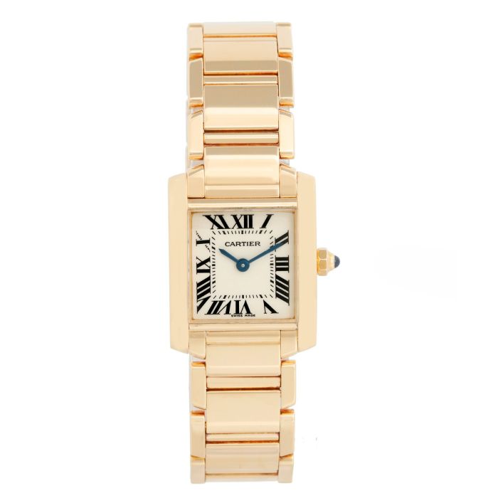 Cartier Tank Francaise 18k Yellow Gold Ladies Watch