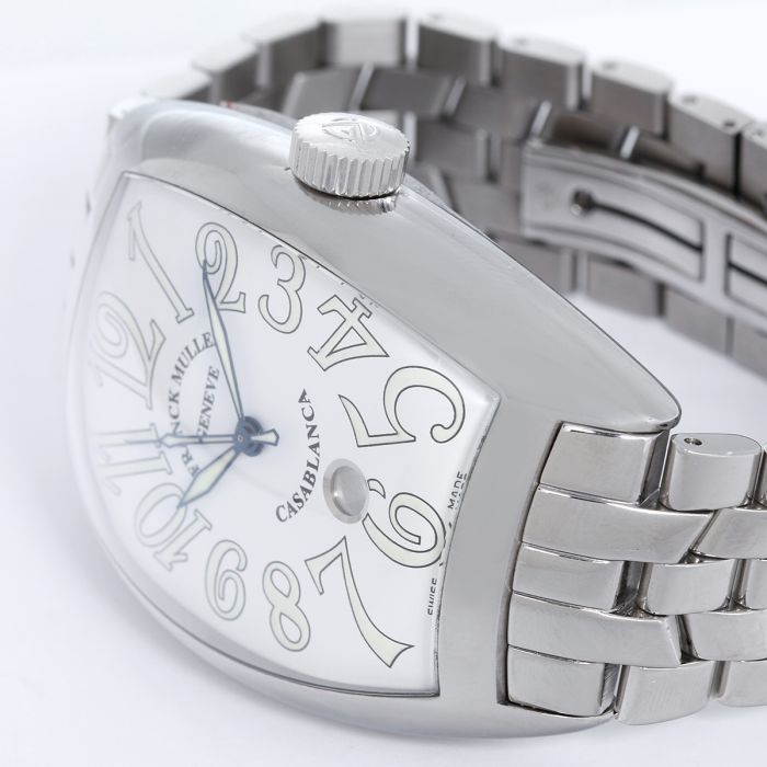 【おまけ付】 Casablanca Muller Franck Stainless DT C 9880 Watch Steel 時計