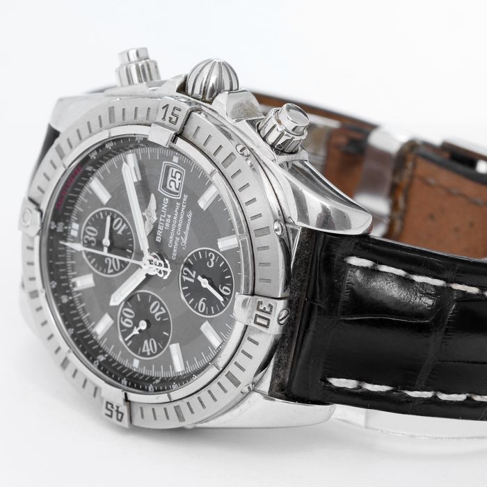 Breitling chronomat evolution leather strap online