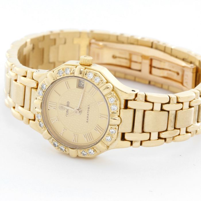 SALE！コンコルド　サトラガレディース Concord Ladies 18K Yellow Gold Saratoga Ladies Watch