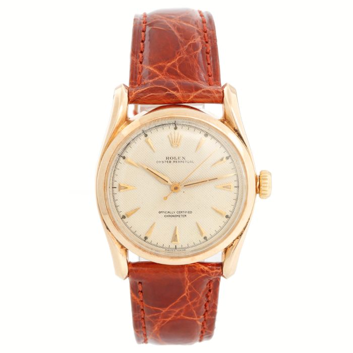 Rolex Oyster Perpetual 14K Yellow Gold Bombay Ref 6092