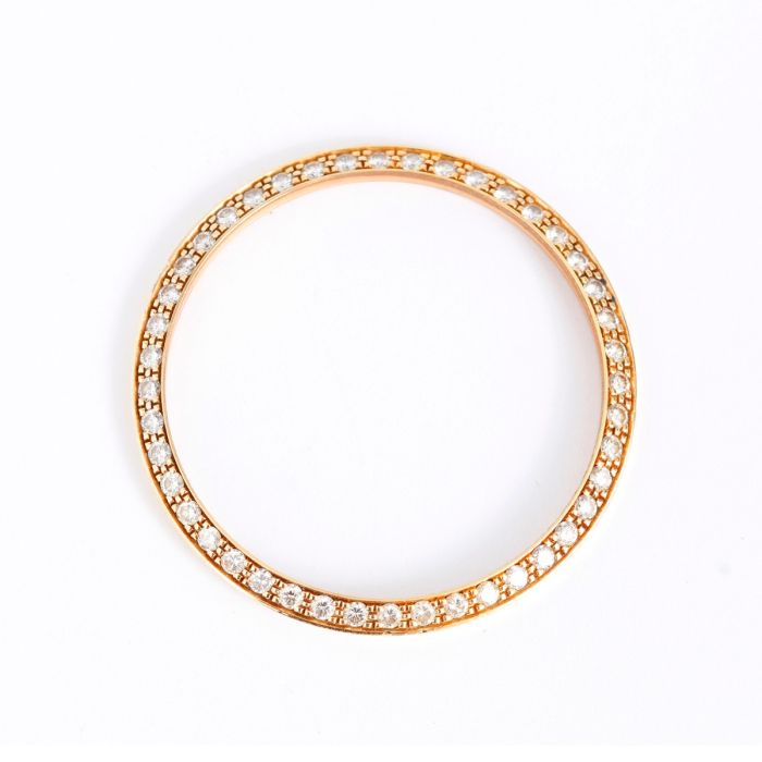Genuine Rolex Diamond 18k Yellow Gold Bezel