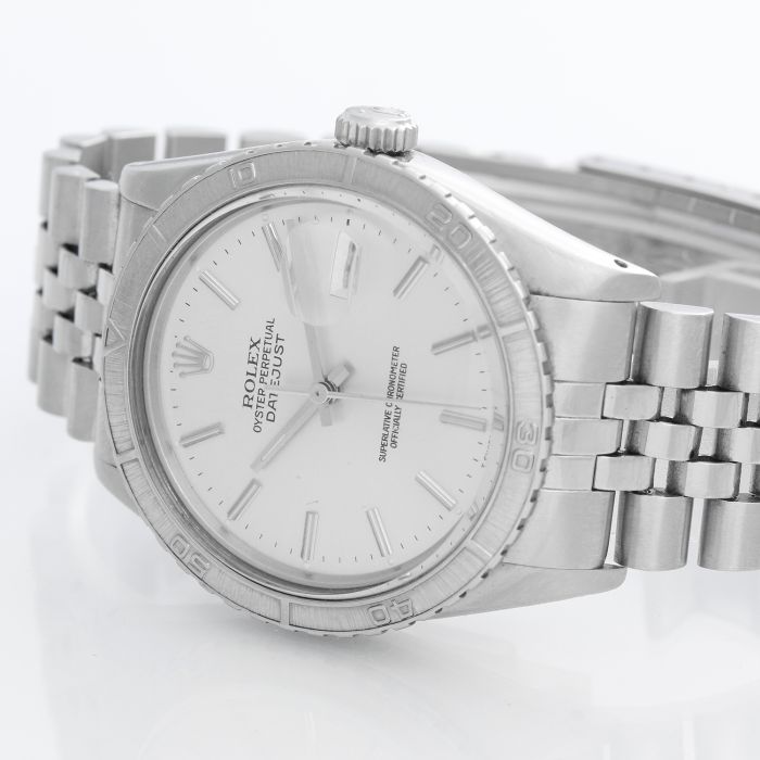 Rolex Turnograph Men's Steel Watch with Thunderbird Bezel 16250