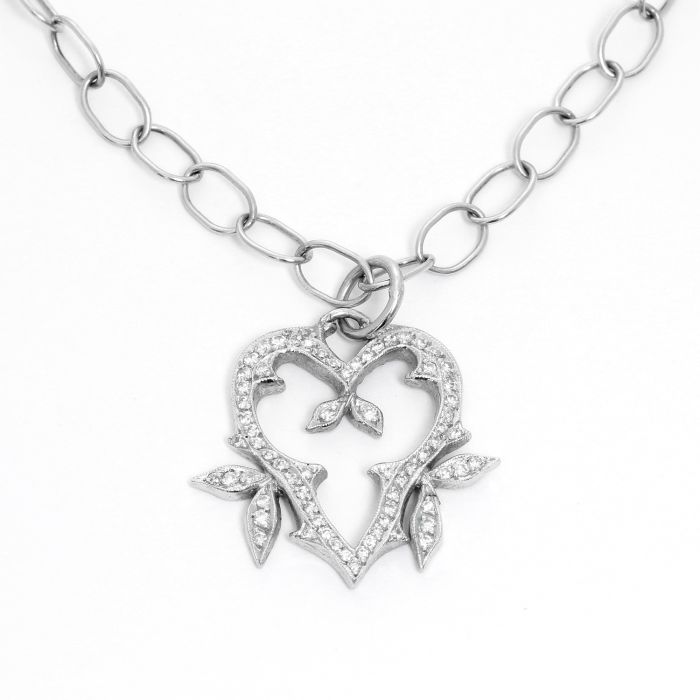 Cathy Waterman Platinum Thorn Heart