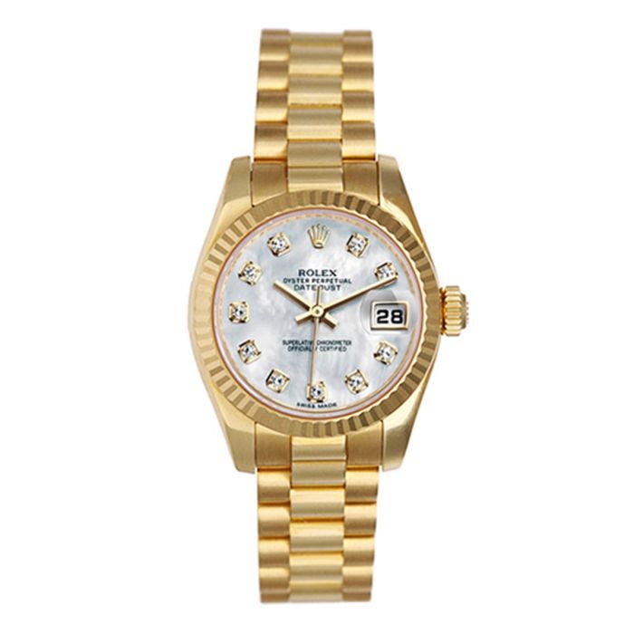 Rolex ladies president white gold online