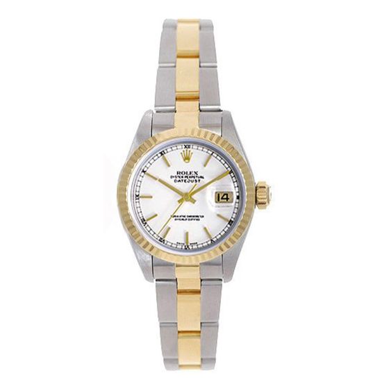 Ladies Rolex Datejust Watch with Steel & Gold Oyster Bracelet 69173