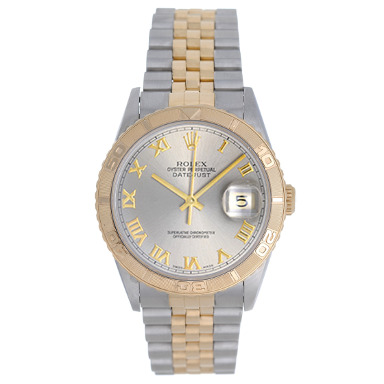 Rolex Turnograph 2-Tone Men's Steel & Gold Watch 16263