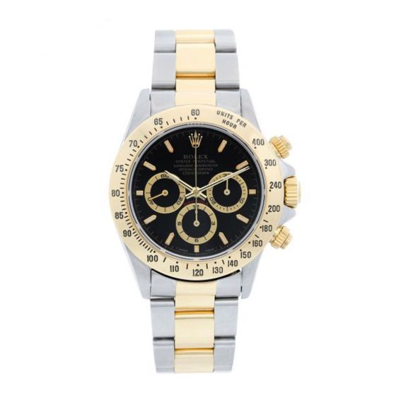 Men's Rolex Zenith Cosmograph Daytona Watch 16523 Black Dial