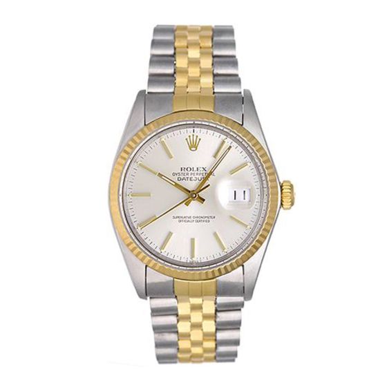 Rolex Datejust Men's Automatic  2-Tone Steel & Gold  Watch 16013