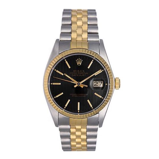 Rolex Datejust Men's  2-Tone Steel & Gold Automatic Watch 16013