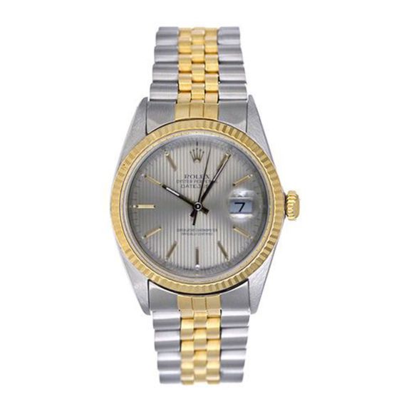 Men's Rolex 2-Tone Steel Gold Datejust  Watch 16013