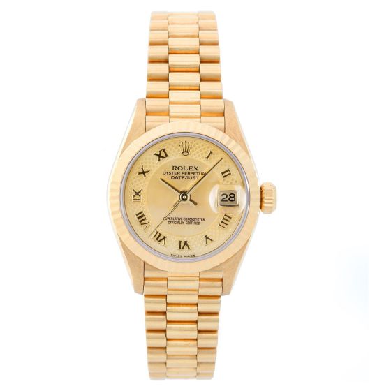 Rolex  Gold  Ladies President Watch Mother of Pearl Dial 79178
