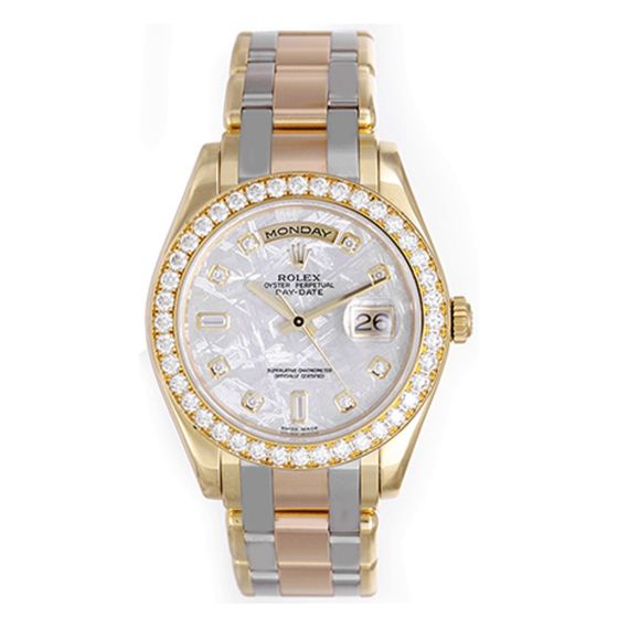 Men s Rolex Tridor Special Edition Masterpiece Watch 18948 Tri
