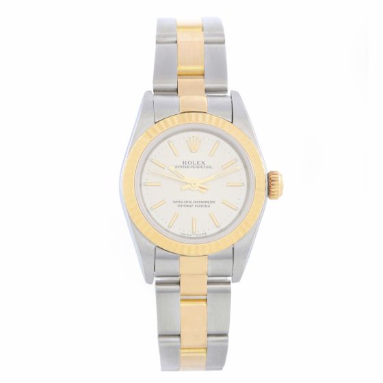 Ladies Rolex Oyster Perpetual  Watch 67193 Silver Dial