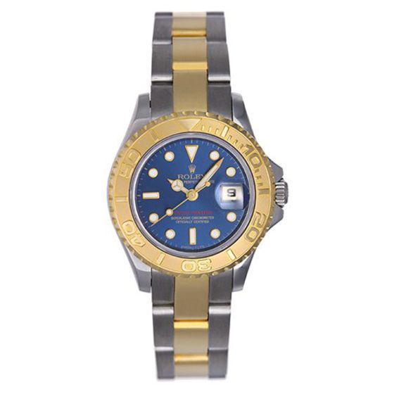 Rolex Ladies Yacht - Master Steel & Gold Watch 169623 Blue Dial