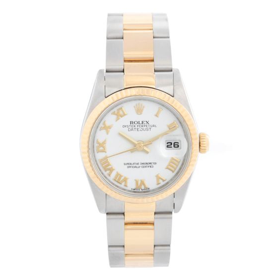 Rolex Ladies 2-Tone Datejust Watch 179173 White Dial
