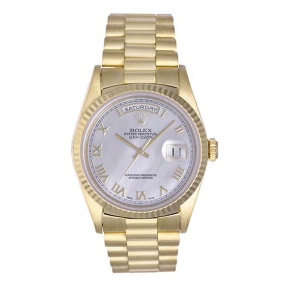 Men's Rolex President Day-Date Watch Mother of Pearl  Dial 18238