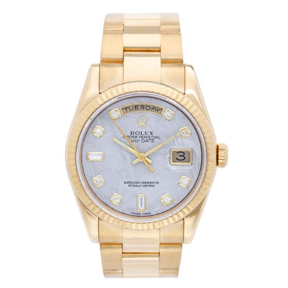 Rolex President Day-Date Meteorite Diamond Dial 118238