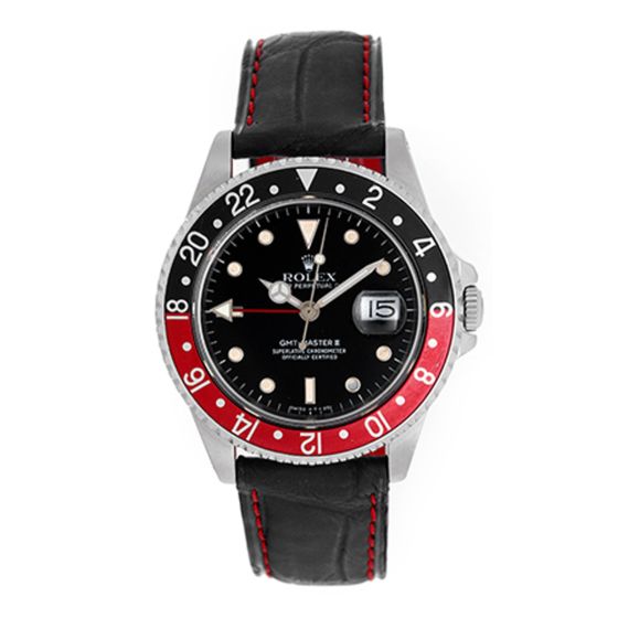 Men's Rolex GMT - Master II Stainless Steel Watch 16710 " Coke "