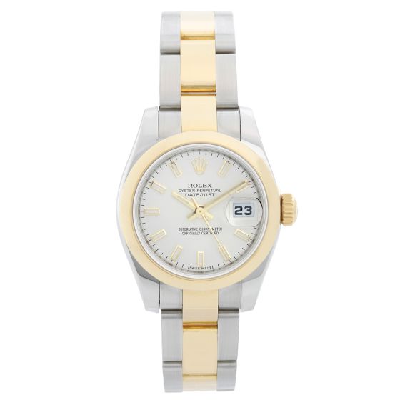 Rolex Ladies Datejust 2-Tone Stainless Steel & 18k Gold Watch 179163