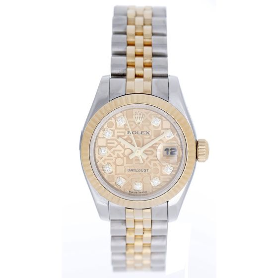 Rolex Ladies 2-tone Datejust Watch 179173