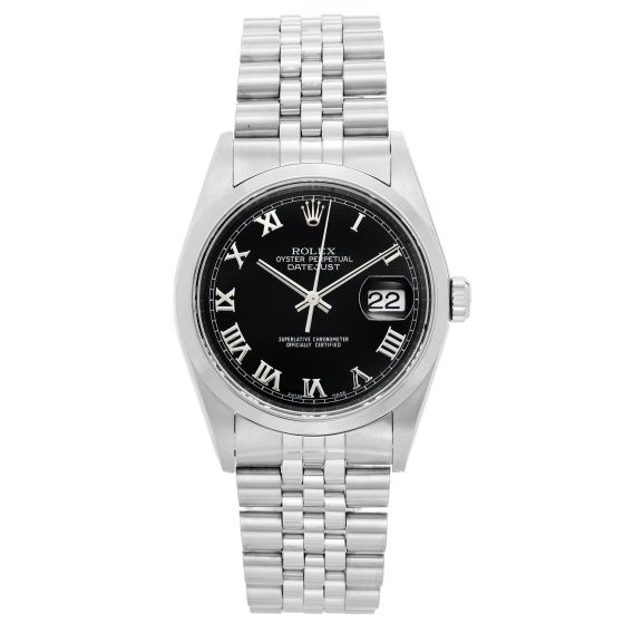 Rolex Datejust Men's Stainless Steel with Roman Numerals Watch 16200