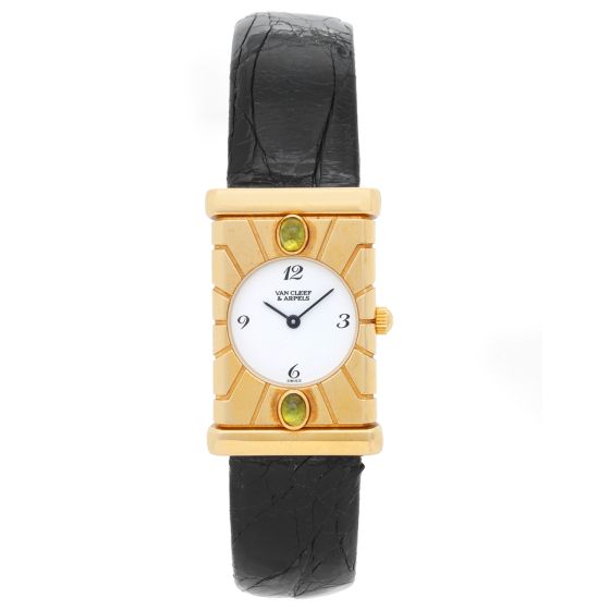 Van Cleef & Arpels Façade 18K Yellow Gold Vintage Watch