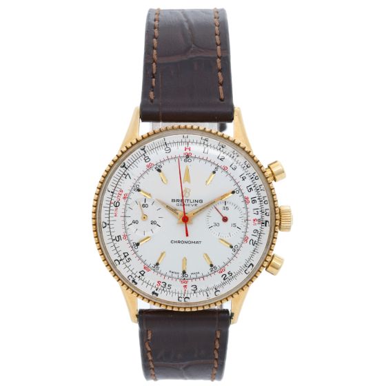 Breitling Vintage Men's 18k Yellow Gold Chronomat Wristwatch, Ref. 808