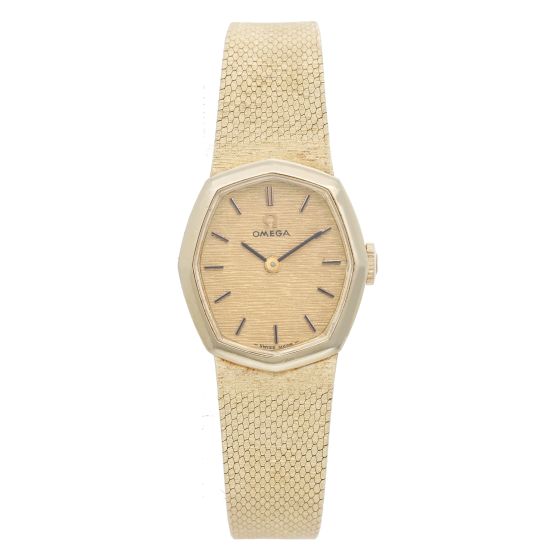 Vintage Omega 14K Yellow Gold Ladies Watch