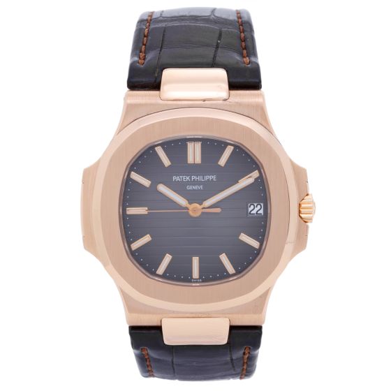 Patek Philippe & Co. Nautilus Men's 18k Rose Gold Watch 5711 R-001