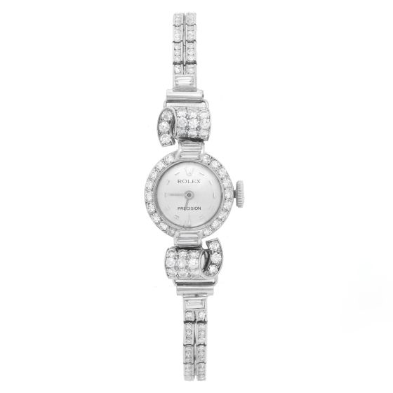 Vintage Ladies Rolex Diamond & Platinum Watch