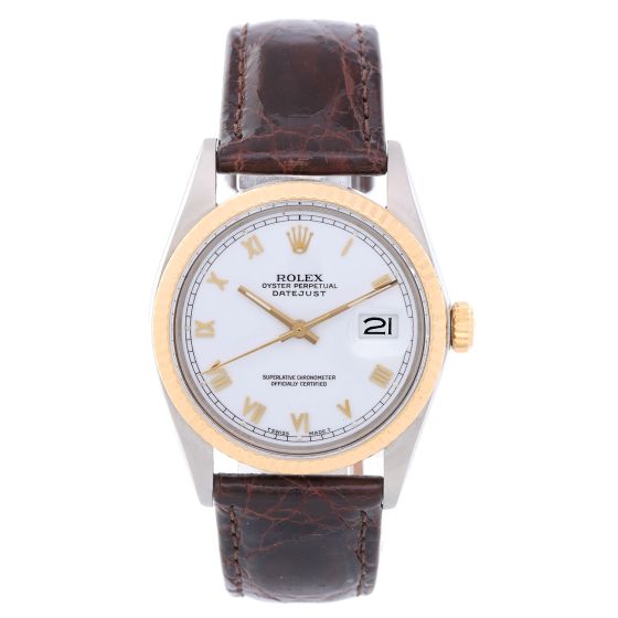 Rolex Datejust 2-Tone Men's 16013 Steel & 18k Gold Watch