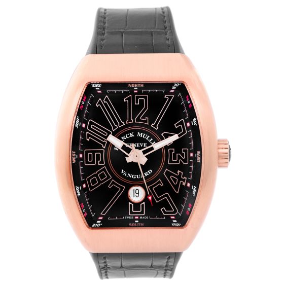 Franck Muller Vanguard 18K Rose Gold Men's Watch  V45 SC DT 5N BRN