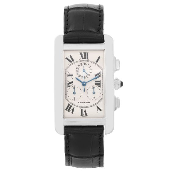 Cartier Tank Americaine (or American) Chronograph Men's Watch W2603356