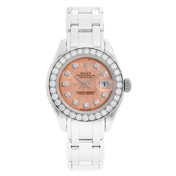 Rolex Pearlmaster 18k White Gold Ladies Watch 80299