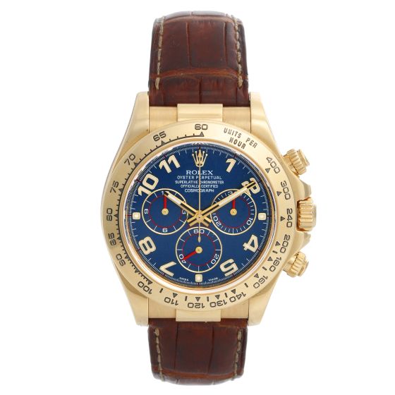 Rolex 18k Yellow Gold Cosmograph Daytona Watch 116518