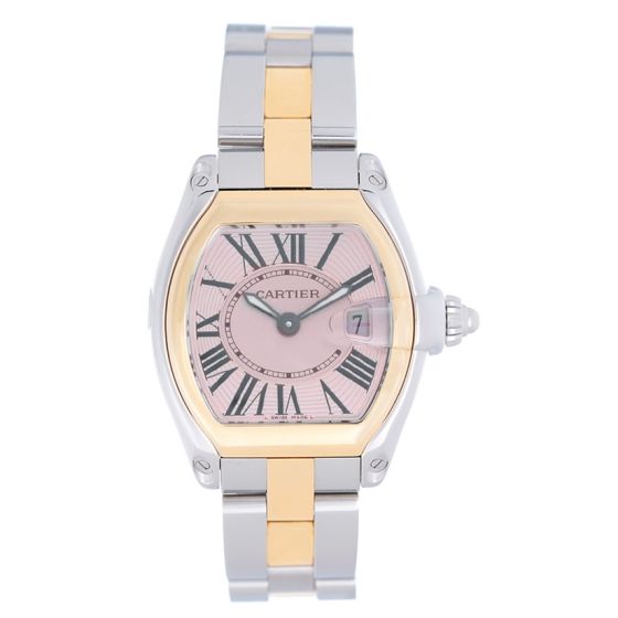 Cartier Roadster Steel & Gold Ladies Small Quartz Watch W62026Y4 2675