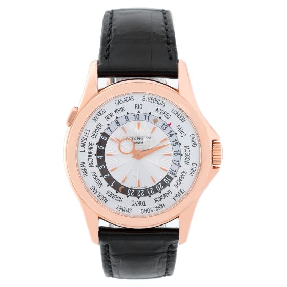 Patek Philippe World Time 18k Rose Gold Men's Watch 5130 R ( 5130R )
