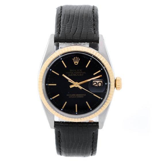 Men's Rolex Datejust 2-Tone Watch On Strap 1601