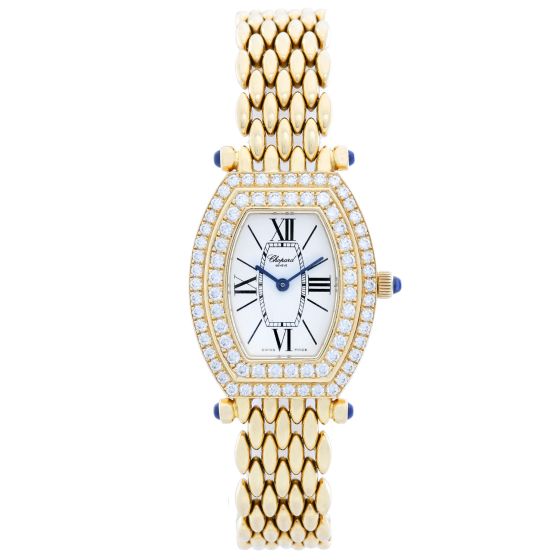 Chopard 18K Yellow Gold Diamond Ladies Watch 551 1