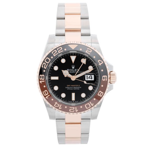Rolex GMT-Master II Rose Gold and Stainless Steel Root beer Watch 126711